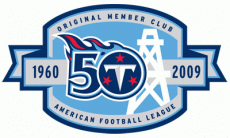 Tennessee Titans 2009 Anniversary Logo heat sticker