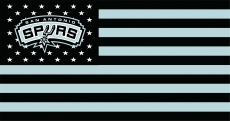 San Antonio Spurs Flag001 logo custom vinyl decal