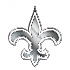 New Orleans Saints Silver Logo heat sticker