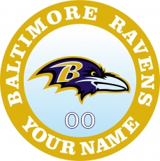 Baltimore Ravens Customized Logo heat sticker
