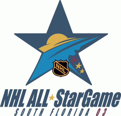 NHL All-Star Game 2002-2003 Logo heat sticker