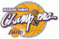 Los Angeles Lakers 2008-2009 Champion Logo heat sticker