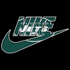 New York Jets Nike logo heat sticker