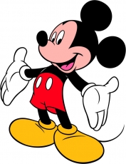 Mickey Mouse Logo 36 custom vinyl decal