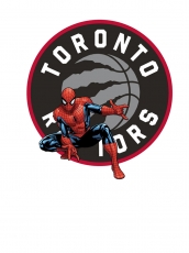 Toronto Raptors Spider Man Logo heat sticker