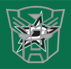 Autobots Dallas Stars logo heat sticker