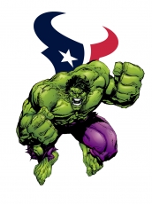 Houston Texans Hulk Logo heat sticker