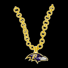 Baltimore Ravens Necklace logo heat sticker