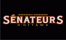 Ottawa Senators 2007 08-Pres Wordmark Logo custom vinyl decal