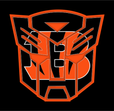 Autobots Cincinnati Bengals logo heat sticker