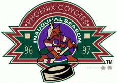 Arizona Coyotes 1996 97 Anniversary Logo custom vinyl decal