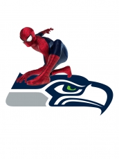Seattle Seahawks Spider Man Logo heat sticker