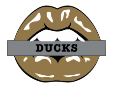 Anaheim Ducks Lips Logo custom vinyl decal