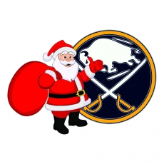 Buffalo Sabres Santa Claus Logo heat sticker