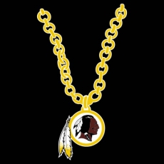 Washington Redskins Necklace logo heat sticker