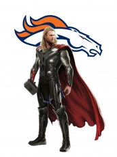 Denver Broncos Thor Logo heat sticker