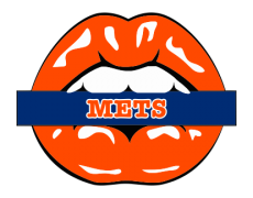 New York Mets Lips Logo heat sticker