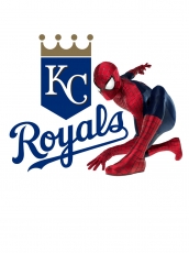 Kansas City Royals Spider Man Logo heat sticker