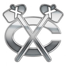 Chicago Blackhawks Silver Logo heat sticker