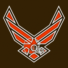 Airforce Cleveland Browns Logo heat sticker