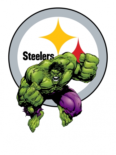 Pittsburgh Steelers Hulk Logo custom vinyl decal