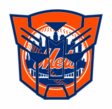 Autobots New York Mets logo custom vinyl decal