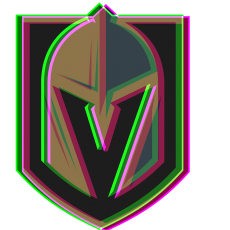 Phantom Vegas Golden Knights logo heat sticker