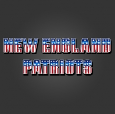 New England Patriots American Captain Logo heat sticker
