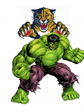Florida Panthers Hulk Logo heat sticker