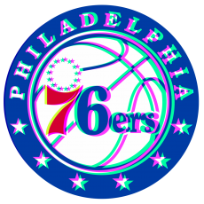 Phantom Philadelphia 76ers logo custom vinyl decal