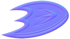 Anaheim Ducks Colorful Embossed Logo heat sticker