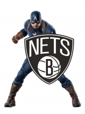 Brooklyn Nets Captain America Logo custom vinyl decal