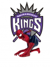 Sacramento Kings Spider Man Logo heat sticker