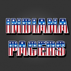 Indiana Pacers American Captain Logo heat sticker