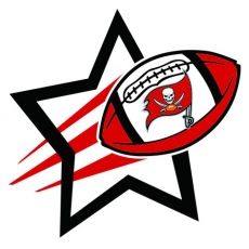 Tampa Bay Buccaneers Football Goal Star logo heat sticker