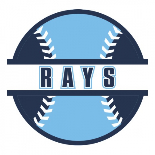 Baseball Tampa Bay Rays Logo custom vinyl decal