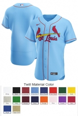 St. Louis Cardinals Custom Letter and Number Kits for Alternate Jersey 01 Material Twill