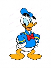 Donald Duck Logo 65 heat sticker