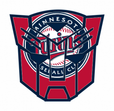 Autobots Minnesota Twins logo heat sticker