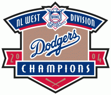 Los Angeles Dodgers 2004 Champion Logo heat sticker