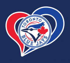 Toronto Blue Jays Heart Logo heat sticker
