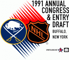 NHL Draft 1990-1991 Alternate Logo heat sticker