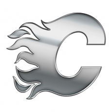 Calgary Flames Silver Logo heat sticker