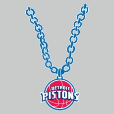 Detroit Pistons Necklace logo custom vinyl decal