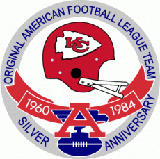 Kansas City Chiefs 1984 Anniversary Logo heat sticker