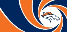 007 Denver Broncos logo heat sticker