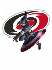 Carolina Hurricanes Captain America Logo heat sticker