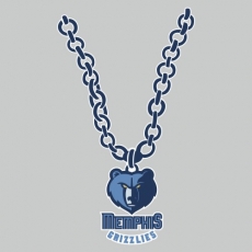 Memphis Grizzlies Necklace logo heat sticker