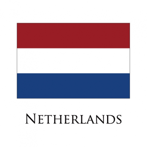 Netherlands flag logo heat sticker
