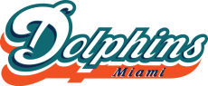 Miami Dolphins 1997-2012 Wordmark Logo heat sticker